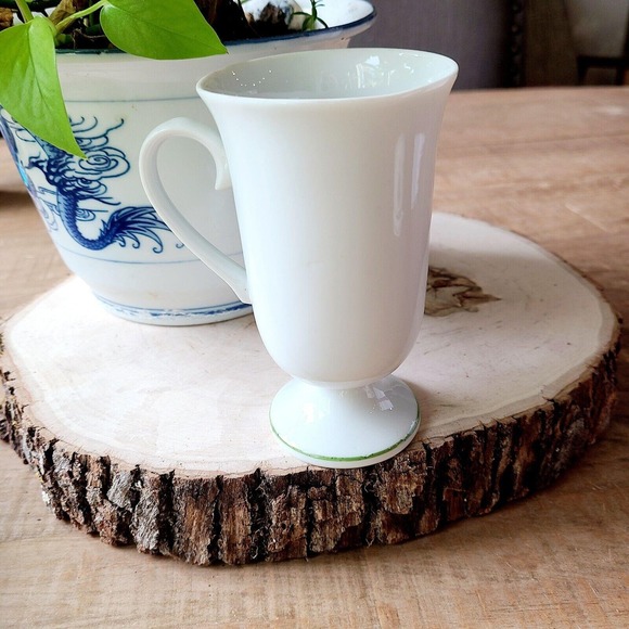 Apple Cherry Fruit Footed Mug Cup‎ Tea APPLE China Porcelain UNMARKED Tall - Picture 3 of 5